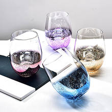 Colorful Starry Sky Egg-shaped Cup Crystal Glass Juice Drink Milk Cup Tea Mugs Transparent Whiskey Wine Drinkware Glass For Gift 2024 - buy cheap