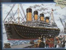 MM-Kit de punto de cruz, encantador, Titanic, barco, vela, dim 16668 2024 - compra barato