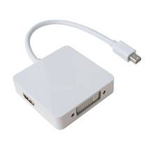 Larryjoe 3 в 1 Мини-Дисплей Порт DP к DVI HDMI DP кабель адаптер дисплея порт для мужчин и женщин для Mac Macbook Pro Air 2024 - купить недорого