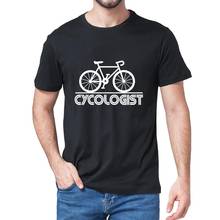 Unisex 100% Cotton Cycologist with Bike Funny Bike Fanatic Cyclist Bike Rider Men's T-Shirt Funny Women Soft Tee Sweatshirts 2024 - buy cheap