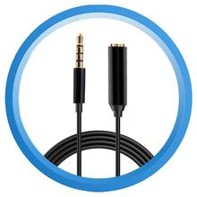 3.5MM Microphone Extend Cord 2M Microphones Extension Cable Male 4 Pole TPE Wired Metal Shell Audio Cables For Mic Accessories 2024 - buy cheap