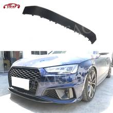 Dry Carbon Fiber Front Lip Spoiler Aprons For Audi A4 Sline Sport S4 Sedan 2018 2019 Bumper Shovel Protector Car Accessories 2024 - buy cheap