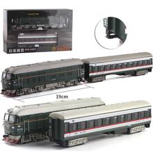 New 1:87 sound and light Pull Back  Choo Choo iron carriage toy  diecast alloy train model adult child collection gifts souvenir 2024 - buy cheap