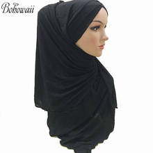 Bohowaii chapéu hijab feminino, camisa casual hijabs confortável para mulheres, turbante macio com cabeça 2024 - compre barato