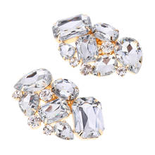 Prettyia 2PCS Diamante High Heel Shoe Clips Charms Shoe Buckle Hat Bag Decor 2024 - buy cheap