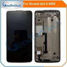 Pantalla LCD para Alcatel Idol 4 6055 6055B 6055U 6055I 6055H 6055Y pantalla LCD pantalla táctil digitalizador con marco 2024 - compra barato