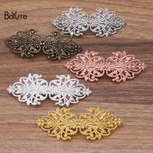 BoYuTe (5 Pieces/Lot) 34*94MM Metal Filigree Flower Hairclips Spring Clip Diy Hand Made Vintage Hair Accessories Wholesale 2024 - buy cheap