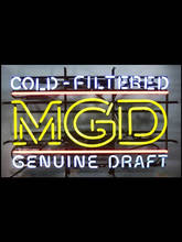 Neon Sign Cold filtered genuine Draft MGD neon bulbs club Lamp Handcrafted resterant light enseigne coffee Impact Attract light 2024 - buy cheap