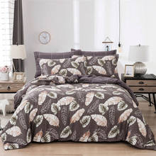Classic Banana Leaf Plaids Geometric 2/3pcs Bed Cover Set Tropical Leaves Duvet Cover Pillowcases Comforter Bedding Set 2024 - buy cheap