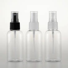 50ML transparent spray empty PET plastic bottle 1.7OZ clear mist sprayer perfume bottles Travel size fine spray container 2024 - buy cheap