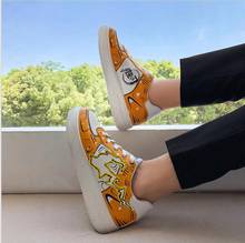 new Men Kimetsu no Yaiba shoes canvas shoes man high-top basketball shoes Demon Slayer Kamado Tanjirou Jerseys shoes Cosplay 2024 - buy cheap