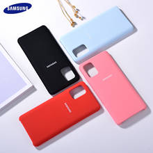 Capa de silicone líquido original para samsung, galaxy a11 a31 a41 a51 a71 5g s20 s20 + s20, a515f a715f 2024 - compre barato