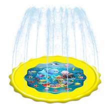 Crianças jogo de água tapete de jogo ao ar livre quintal inflável spray de água esteira crianças ao ar livre respingo almofada piscina jogos brinquedo polvilhe playmat 2024 - compre barato