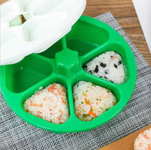 Molde para Sushi Onigiri, caja de fabricación de bolas de arroz 6 en 1, Kit de moldes triangulares, herramientas de accesorios de cocina de arroz de algas marinas japonesas DIY 2024 - compra barato
