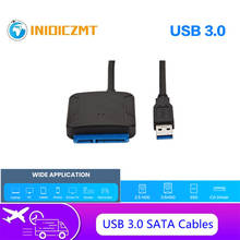 Адаптер INIOICZMT SATA USB 3,0 2,0 к Sata 3, кабель-конвертер, кабель для 2,5 3,5 HDD SSD жесткого диска, Sata к USB-адаптеру 2024 - купить недорого
