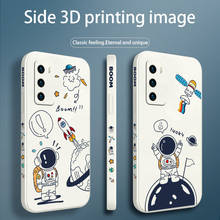 Capa de celular astronauta para huawei, capinha de silicone para os modelos p40, p40 lite, p30, p20, mate 40, 40pro, 30, 20 pro, lite p smart 2021, y7a 2024 - compre barato