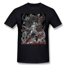 Doom Slayer Homme T-Shirt HELL GIRL Ai Enma Anime Series Men Cotton Tees Harajuku Streetwear 2024 - buy cheap