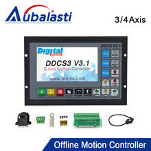 Aubalasti Mach3-controlador de movimiento sin conexión DDCS V3.1, compatible con 3 ejes, 4 ejes, interfaz de controlador USB CNC 2024 - compra barato