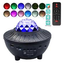 Colorful Starry Sky Projector Kids Gift Blueteeth USB Voice Control Music Player LED Night Light USB Charging Projection Lamp 2024 - buy cheap