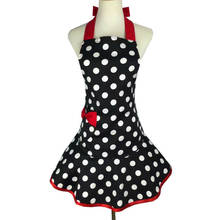 Cotton Polka Dot Work Clothes Kitchen Apron Waiter Milk Tea Shop Work Apron 2024 - buy cheap