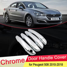 for Peugeot 508 SW RXH 2011 2012 2013 2014 2015 2016 2017 2018 Luxuriou Chrome Door Handle Cover Trim Car Styling Accessories 2024 - buy cheap