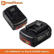 Batería de iones de litio recargable 100% Original para Bosch, 18V, 6.0A, repuesto portátil, BAT609 2024 - compra barato