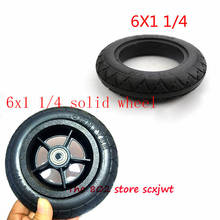 Roda sólida ou piercing antifurto para pneus de bicicleta dobrável, mini patinetes elétricos, boa qualidade, 6x1, 1/4 2024 - compre barato