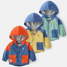 Jaqueta infantil com capuz, casaco de outono e uso externo para meninos de 2 a 6 anos, primavera, 2021 2024 - compre barato