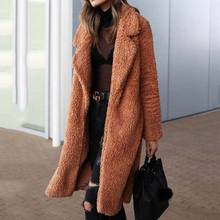 2022 Autumn Long Winter Coat Woman Faux Fur Coat Women Warm Ladies Fur Teddy Jacket Female Plush Teddy Coat  Outwear 2024 - buy cheap