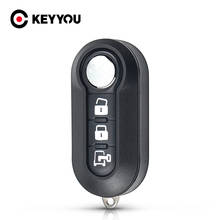 KEYYOU 10pcs 3 Buttons Flip Folding Car Key Shell For Fiat 500 Punto Ducato Stilo Panda Remote Key Case Uncut Cover With Key Pad 2024 - buy cheap