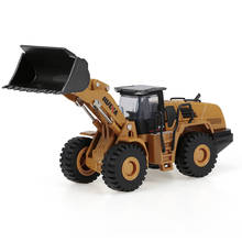 1714 1:50 HUINA литой сплав бульдозер инженерный грузовик статическая модель строительный автомобиль Развивающие игрушки для детей 2024 - купить недорого