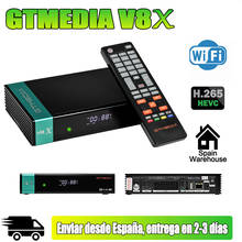 Gtmedia-receptor de satélite V8X DVB S2, decodificador con wifi integrado, compatible con H.265, DVB-S/S2/S2X, VCM, ACM, actualización de V8 NOVA, v8, honor, V8 PRO2 2024 - compra barato