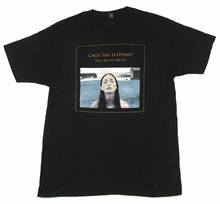 Черная футболка в клетку со слоном и надписью «Tell Me IM Pretty 2016», новая официальная футболка 2024 - купить недорого