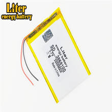 Bateria de lítio polímero 3868100 3.7v 3500mah para tablet pda vx610w 2024 - compre barato