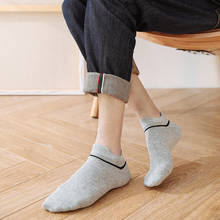 Calcetines tobilleros invisibles de algodón para hombre, calcetín deportivo transpirable, informal, 3 pares 2023 - compra barato