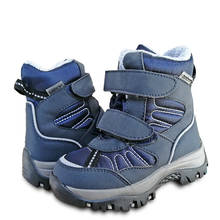 Fashion 1pair Winter Warm Wool Snow Boots Waterproof Ski Children Boot Boy Leather -40 or -30 degrees Kid Boy Boot 2024 - buy cheap