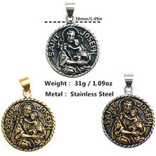 Unisex 316L Stainless Steel Cool Saint Christopher Pendant 2024 - buy cheap