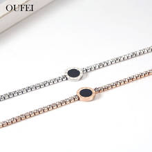 OUFEI, ювелирные изделия из нержавеющей стали, женские браслеты из розового золота, браслеты для женщин, ювелирные аксессуары, предложения с бесплатной доставкой 2024 - купить недорого