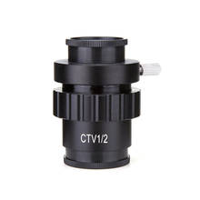 CTV 1/2 1/3 1X Adapter 0.3X 0.5X C mount Lens Adapter For SZM  Video Digital Camera Trinocular Stereo Microscope Accessories 2024 - buy cheap