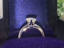 SONA-anillos de compromiso de 2 quilates para mujer, Sortija de plata de ley, sortija de boda, talla 4-10,5 2024 - compra barato