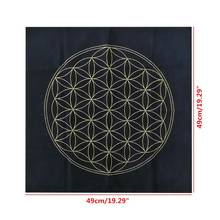 Tarot Card Tablecloth Flower of Life Divination Altar Cloth Board Game Card Pad Q84C 2024 - buy cheap