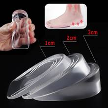 1 Pair Transparent invisible Shoe Insoles Half Insole Heighten Heel Insert Sports Shoes Pad Cushion Height Increase Insoles 2024 - buy cheap