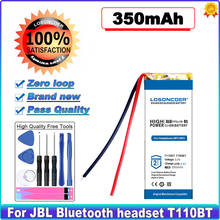 100% Original LOSONCOER T110BT Battery 350mAh For JBL T110BT TUNE205BT T190BT t120 3.7V Headset New Li-Ion Rechargeable 2024 - buy cheap