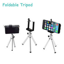 Mini tripé dobrável para celular, tripé de mesa para câmera de iphone, samsung, xiaomi, huawei com suporte para selfie 2024 - compre barato