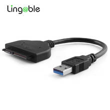 Adaptador Lingale SATA USB 3,0 a Serial SATA 7 + 15 Cable convertidor de 22 pines disco duro externo para HDD/SSD de 2,5" 2024 - compra barato