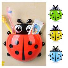 1pcs Ladybug Animal Insect Toothbrush Holder Bathroom Cartoon Toothbrush Toothpaste Wall Suction Holder Rack Container Organizer 2024 - buy cheap