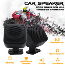 Mini alto-falante para carro, 2 peças, 500w, caixa de som estéreo, com chifre de áudio e música, sistema de áudio 2024 - compre barato