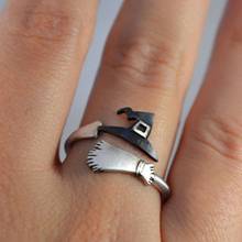 Женский набор из кольца и шапки «ведьма», серебристого цвета 2024 - купить недорого