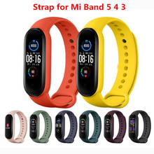 Mi Band 5 4 Strap wrist strap for Xiaomi mi band 4 Silicone bracelet for xiaomi Mi band 5 Mi band 4 smart watch bracelet Straps 2024 - buy cheap