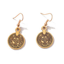 Retro Bollywood Oxidized Women Gypsy Turkish Ethnic Silver Color Afghan Coin Tassel Drop Jhumka Indian Earrings Wedding Jewelry 2024 - buy cheap